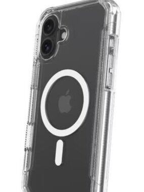 onn MagSafe Rugged Case for iPhone 16 Plus- Clear 21' Drop Tested